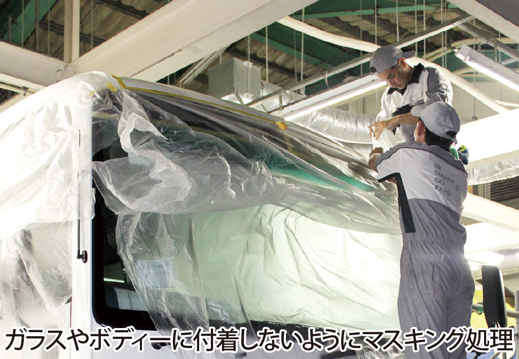 ルーフガード 沖縄 車のキズヘコミ修理 板金塗装はザップス