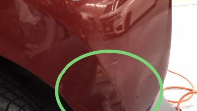 日産リーフバンパーキズ修理
