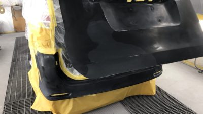 ノアバックドア、バンパー修理